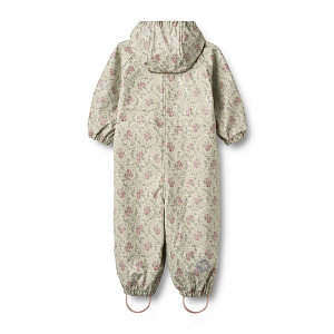 Комбинезон-дождевик Wheat "Mika Slightly Green Flowers", цветы в зелени